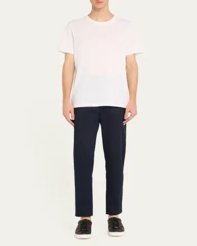 Gucci Men's Ace Leather Web Low-Top Sneakers | Thumbnail 10 Gucci Men's Ace Leather Web Low-Top Sneakers | Thumbnail 10