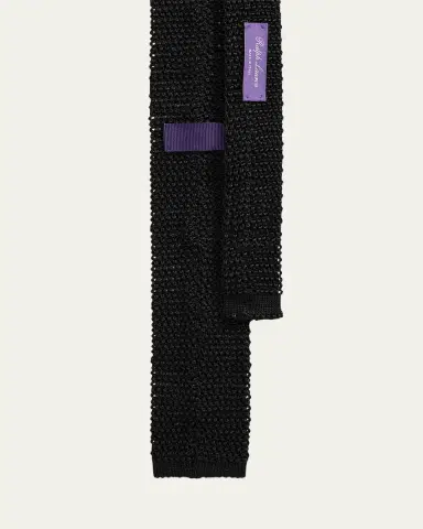 Ralph Lauren Purple Label Men's Super-Knit Silk Tie | Thumbnail 2 Ralph Lauren Purple Label Men's Super-Knit Silk Tie | Thumbnail 2