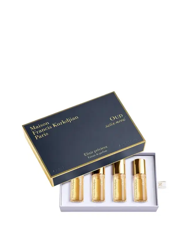 Maison Francis Kurkdjian Oud Satin Mood Precious Elixirs, 4 x 4 mL