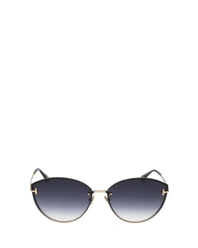 TOM FORD Evangeline Metal Cat-Eye Sunglasses