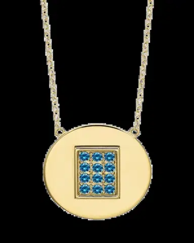 Tracee Nichols 14K Gold Aquamarine Birthstone Necklace | Thumbnail 2 Tracee Nichols 14K Gold Aquamarine Birthstone Necklace | Thumbnail 2