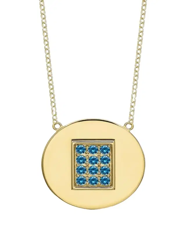 Tracee Nichols 14K Gold Aquamarine Birthstone Necklace