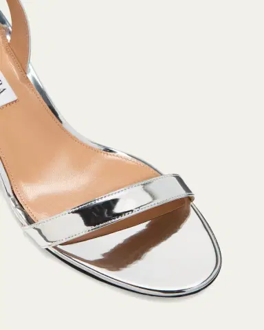 Aquazzura So Nude Metallic Halter Sandals | Thumbnail 5