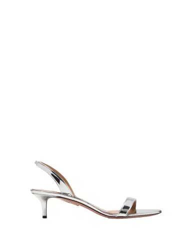 Aquazzura So Nude Metallic Halter Sandals | Thumbnail 1