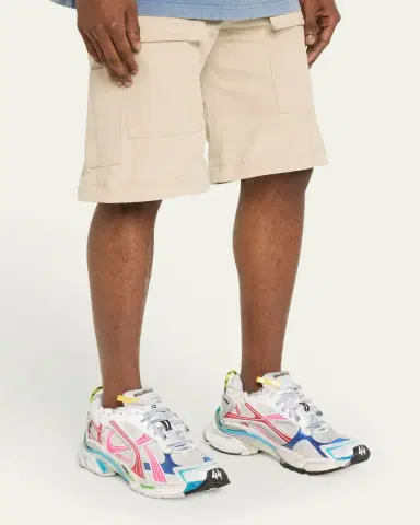Balenciaga Men's Multicolor Mesh Runner Sneakers | Thumbnail 2 Balenciaga Men's Multicolor Mesh Runner Sneakers | Thumbnail 2