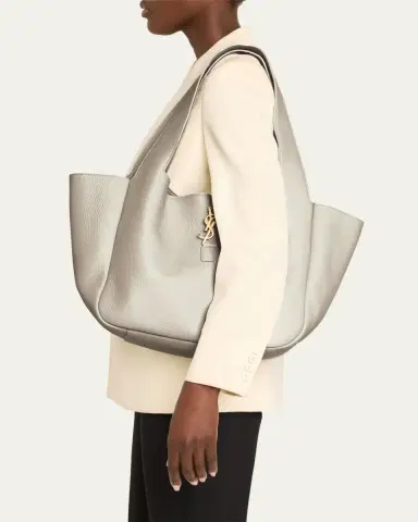 Saint Laurent Le 5 À 7 Bea YSL Tote Bag in Deer Leather | Thumbnail 7
