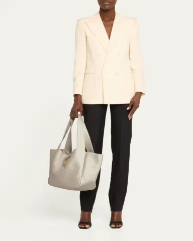 Saint Laurent Le 5 À 7 Bea YSL Tote Bag in Deer Leather | Thumbnail 10