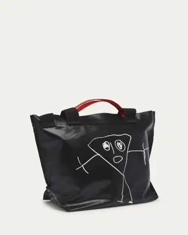 Plan C Medium Printed Shopper Tote Bag | Thumbnail 3