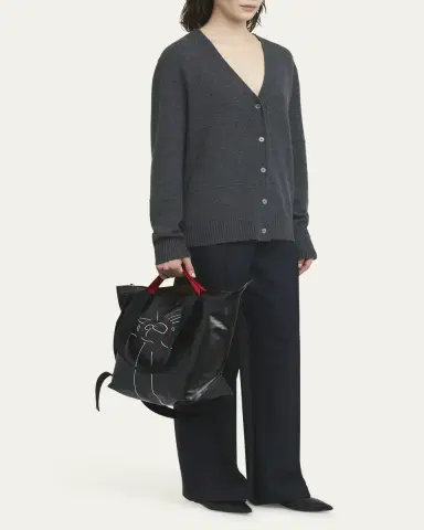 Plan C Medium Printed Shopper Tote Bag | Thumbnail 5
