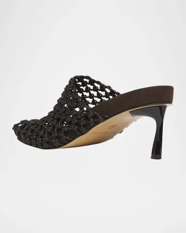 Stella McCartney Terra Eco Net Stiletto Mules | Thumbnail 4