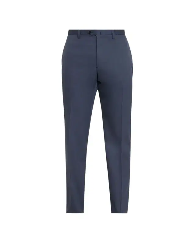Men's Luxe Twill Flat-Front Trousers