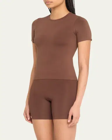 SKIMS Soft Smoothing Seamless Short-Sleeve T-Shirt | Thumbnail 12