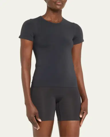 SKIMS Soft Smoothing Seamless Short-Sleeve T-Shirt | Thumbnail 4