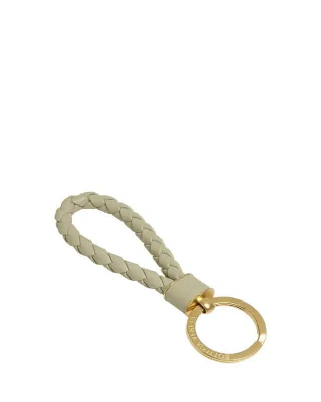 Bottega Veneta Intreccio Napa Lambskin Keychain