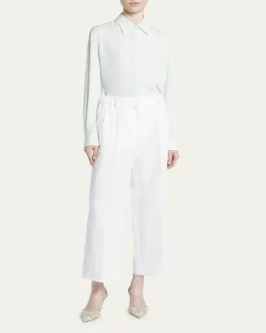 Giorgio Armani Linen Straight-Leg Trousers | Thumbnail 2 Giorgio Armani Linen Straight-Leg Trousers | Thumbnail 2