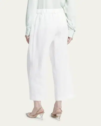Giorgio Armani Linen Straight-Leg Trousers | Thumbnail 3 Giorgio Armani Linen Straight-Leg Trousers | Thumbnail 3