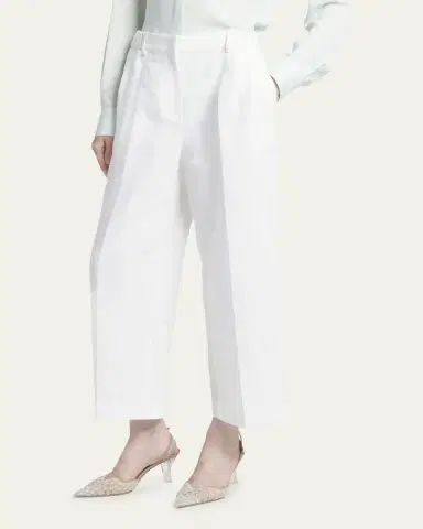 Giorgio Armani Linen Straight-Leg Trousers | Thumbnail 4 Giorgio Armani Linen Straight-Leg Trousers | Thumbnail 4