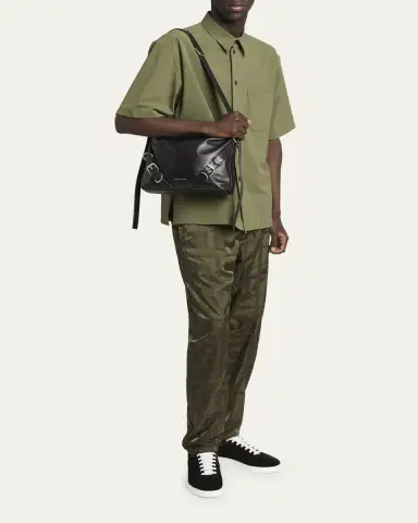 Givenchy Men's Voyou Leather Crossbody Bag | Thumbnail 5 Givenchy Men's Voyou Leather Crossbody Bag | Thumbnail 5