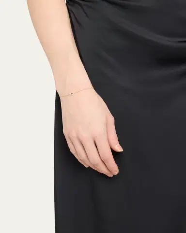 Sydney Evan 14K Yellow Gold and Diamond Small Bezel Evil Eye Bracelet | Thumbnail 2 Sydney Evan 14K Yellow Gold and Diamond Small Bezel Evil Eye Bracelet | Thumbnail 2