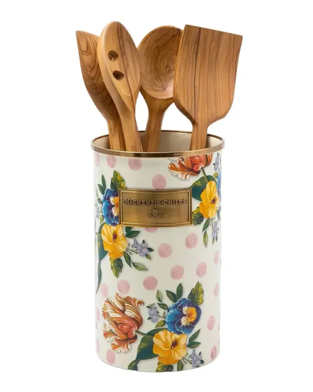 Wildflowers Enamel Utensil Holder