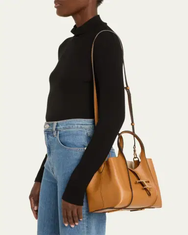 Tod's Mini Leather T Timeless Tote Shopping Bag | Thumbnail 2 Tod's Mini Leather T Timeless Tote Shopping Bag | Thumbnail 2