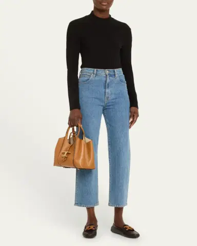 Tod's Mini Leather T Timeless Tote Shopping Bag | Thumbnail 5 Tod's Mini Leather T Timeless Tote Shopping Bag | Thumbnail 5