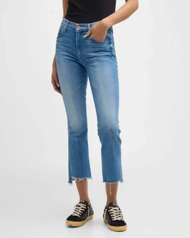 MOTHER The Insider Crop Step Fray Jeans | Thumbnail 2 MOTHER The Insider Crop Step Fray Jeans | Thumbnail 2