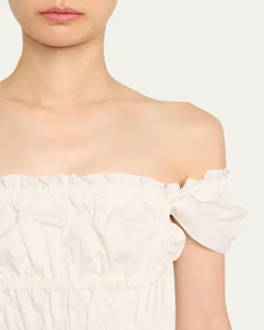 Altuzarra Lily Ruched Cap-Sleeve Midi Dress | Thumbnail 5