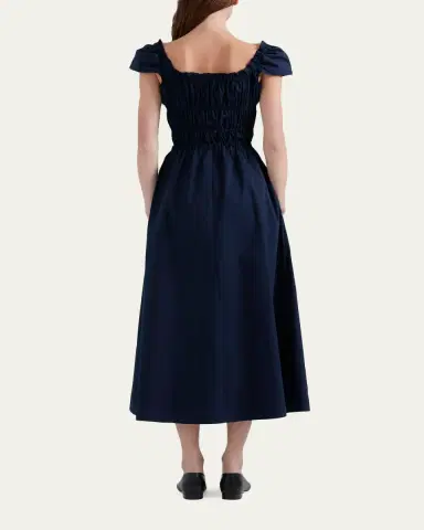 Altuzarra Lily Ruched Cap-Sleeve Midi Dress | Thumbnail 7