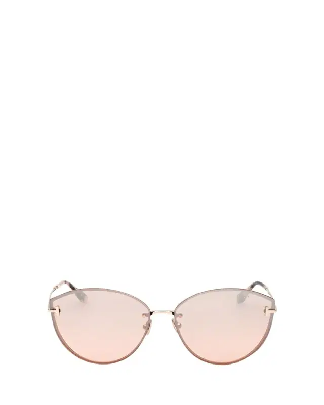 TOM FORD Evangeline Metal Cat-Eye Sunglasses
