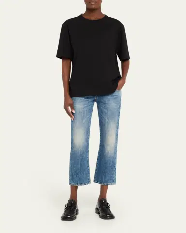 R13 Boy Straight Cropped Jeans | Thumbnail 2 R13 Boy Straight Cropped Jeans | Thumbnail 2
