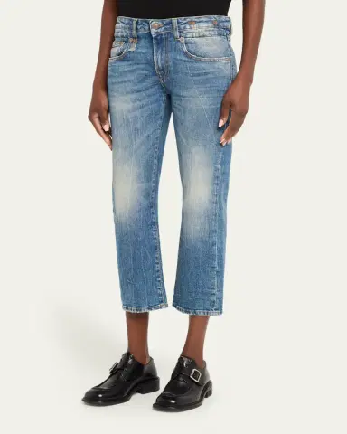 R13 Boy Straight Cropped Jeans | Thumbnail 4 R13 Boy Straight Cropped Jeans | Thumbnail 4