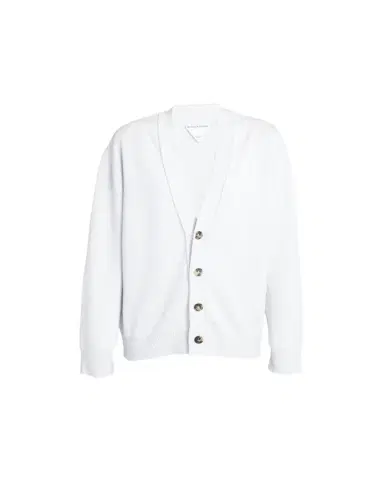 Bottega Veneta Classic Cashmere Cardigan with Intrec Patches | Thumbnail 1 Bottega Veneta Classic Cashmere Cardigan with Intrec Patches | Thumbnail 1