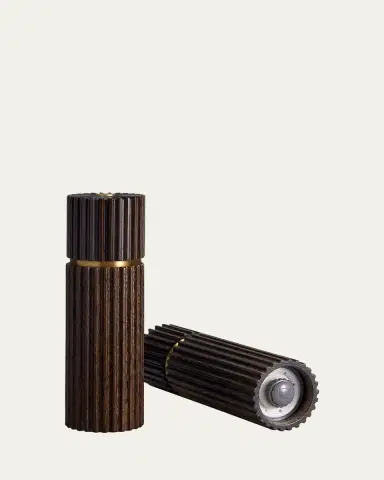 L'Objet Ionic Salt & Pepper Mills, Smoked Oak | Thumbnail 2