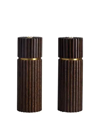L'Objet Ionic Salt & Pepper Mills, Smoked Oak | Thumbnail 1