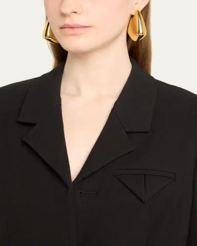 Bottega Veneta Large Fin Earrings | Thumbnail 2 Bottega Veneta Large Fin Earrings | Thumbnail 2