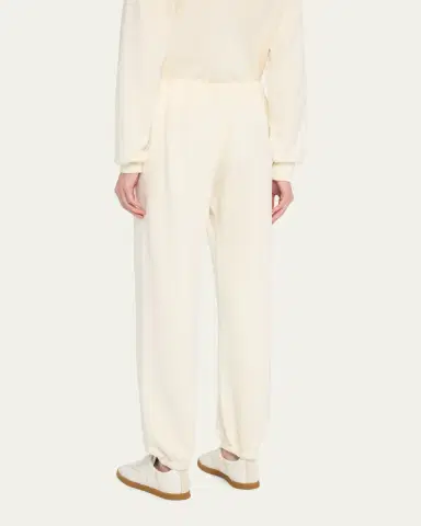 ÉTERNE Classic French Terry Cinched-Cuff Sweatpants | Thumbnail 3