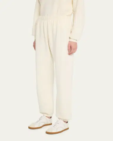 ÉTERNE Classic French Terry Cinched-Cuff Sweatpants | Thumbnail 4