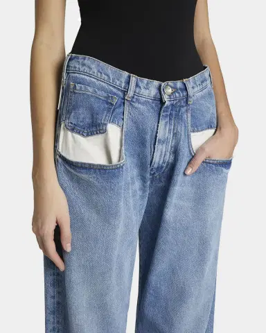 Maison Margiela 5-Pocket Wide-Leg Denim Pants | Thumbnail 4