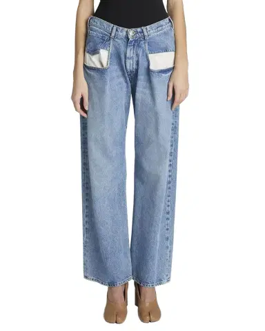 Maison Margiela 5-Pocket Wide-Leg Denim Pants | Thumbnail 1