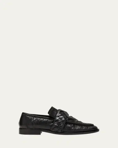 Bottega Veneta Astair Leather Braid Slip-On Loafers | Thumbnail 6
