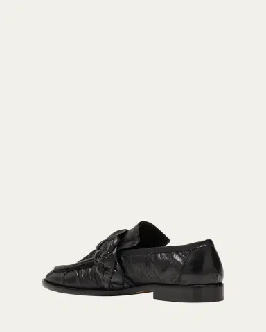 Bottega Veneta Astair Leather Braid Slip-On Loafers | Thumbnail 9