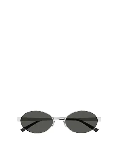 Saint Laurent Logo Metal Oval Sunglasses | Thumbnail 1