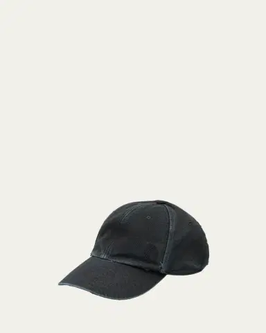 Saint Laurent YSL Washed Denim Baseball Hat | Thumbnail 2