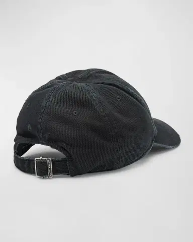Saint Laurent YSL Washed Denim Baseball Hat | Thumbnail 6