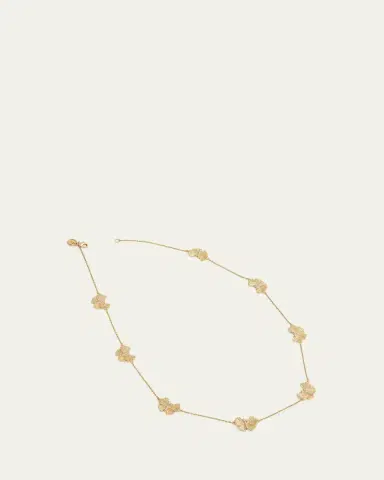 Anabel Aram Jewelry Cubic Zirconia Butterfly Station Necklace | Thumbnail 3