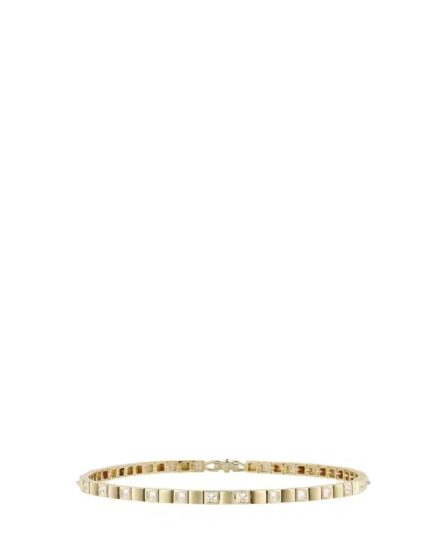 Be Spiked Slim Diamond Tennis Bracelet