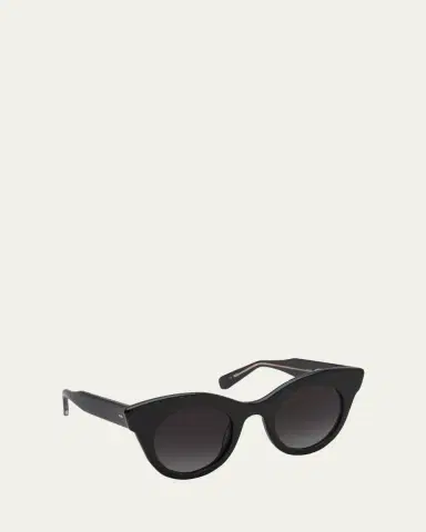 KREWE Olivia Rounded Acetate Cat-Eye Sunglasses | Thumbnail 2