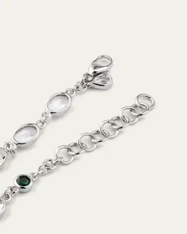 MONICA RICH KOSANN Oval Bezel-Set Rock Crystal Tennis Bracelet in Sterling Silver | Thumbnail 4