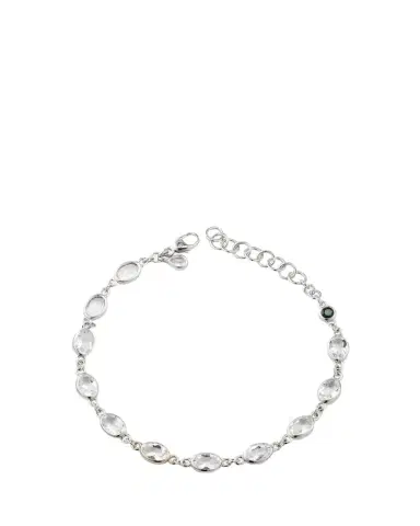 MONICA RICH KOSANN Oval Bezel-Set Rock Crystal Tennis Bracelet in Sterling Silver | Thumbnail 1